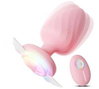 Plug anale Wings Plug Anal Butt Plugs Vibratore con luce a LED Per Donna Uomo Buttplug Telecomando Uomo Giocattoli sessuali Per Plug anale per adulti