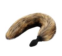 Plug anale Wireless Remote Tail Plug anale Giochi per adulti 10 velocità Vibrazione Butt Plug Anus Stimolatore Flirt Giocattoli Cosplay (No Remote F)