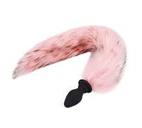 Plug anale Wireless Remote Tail Plug anale Giochi per adulti 10 velocità Vibrazione Butt Plug Stimolatore ano Flirtare Giocattoli Cosplay (senza telecomando E)