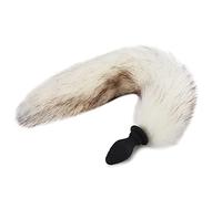 Plug anale Wireless Remote Tail Plug anale Giochi per adulti 10 velocità Vibrazione Butt Plug Stimolatore ano Flirtare Giocattoli Cosplay (No Remote G)