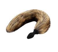 Plug anale Wireless Remote Tail Plug anale Giochi per adulti 10 velocità Vibrazione Butt Plug Stimolatore ano Flirt Giocattoli cosplay (con telecomando I)