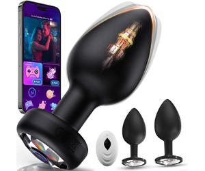 Plug Analesex Kit Ai-Sync Sexytoysys Donna Coppia, Set Di 3 Plug Anali Con Modal