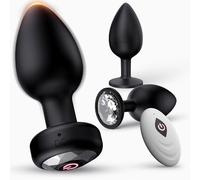Plug Analesex Kit Sexytoysys Donna Uomo Coppia, Set di 3 Plug Anali con Modalità di Vibrazione 10 Sex Toys Uomo, Plug Anale-Dilatatore Donna Dildo Anale Vibratore Anale in Silicone con Telecomando