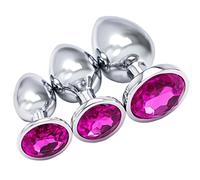 Plug Analesex Sex Toys, Plug Anale da Donna Uomo Sextoysdonna, Sexyshop Oggetti Sex Toy Plug Analesex Toys Uomo, 3x Anal Plug Donne con Diamanti, Sexy Shop Coppia Hot Oggetti Dilatatore Anale