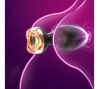 Plug Analesex Toys Plug Anale Sex Toys Dildo Anale Anello Vibrante-Per Lei e Lui Prostata Massaggio Uomo Stimolatore Prostatico Maschile Sexy Shop Elettrico, USB-B808