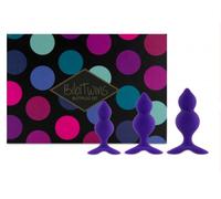 Plug anali progressivi set viola morbidi ottima idea regalo bibitwins buttplug
