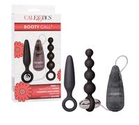 Plug Anali Vibro Kit 3 in 1 vibrazioni multivelocità Calexotics silicone