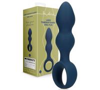 Plug big anale a sfere con anello in silicone dildo butt plug xxl per lei sextoy