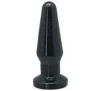Plug butt black dilatatore anale morbido dildo piccolo liscio nero mini fallo