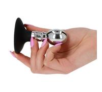 Plug Dildo Anale in Alluminio con Ventosa per Uomo e Donna sex toys