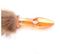 Plug Fallo Plug Anale Coda Volpe Sex Anal Butt Toy Fox Tail Vetro Indossabile