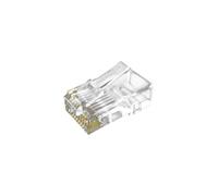 PLUG HIKVISION CONFEZIONE 100 CONNETTORI 8 POLI CAT 6 UTP gold plated. Polycarbo