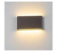 Plug-in Applique da parete, applique da parete a LED IP65 Lampada da recinzione da giardino impermeabile per esterni 6W Alluminio moderna per interni per soggiorno Camera da letto decorativa ( Colore