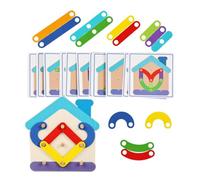 Plug-in legno e puzzle geometrico, apprendimento educativo My | di smistamento per il riconoscimento di forme e colori, legno naturale di alta qualità e colori sicuri, più facile a