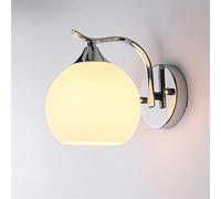 Plug in Modern Led Dome Wall Lamp Bedside Lamp Bedroom Living Room Wall Simple Creative Corridor Hotel Glass Wall Light (Color : B Size : Warm Light) (A Warm light)