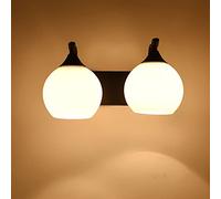 Plug in Modern Led Dome Wall Lamp Bedside Lamp Bedroom Living Room Wall Simple Creative Corridor Hotel Glass Wall Light (Color : B Size : Warm Light) (D Cold light)