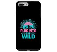 Plug in the Wild, Retro Tech Nature Design. Cyber Escursionismo. Custodia per iPhone 7 Plus/8 Plus