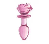 Plug in vetro Glass Medium Anal Plug - Pink Rose