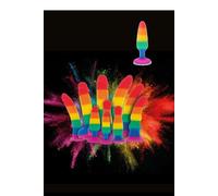 plug liscio in morbido silicone vaginale anale con ventosa realistico donna uomo