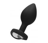 Plug mini Diamond Heart Butt Plug - Regular - Black