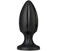 plug nero in silicone anale stimolatore sessuale uomo donna morbido anal black