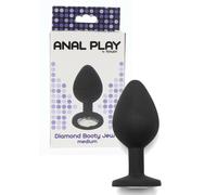 plug nero in silicone fallo anale stimolatore per uomo e donna sexy toys anal