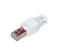 Plug rj45 cat.6 utp bianco tooless con copriconnettore lkpl86t