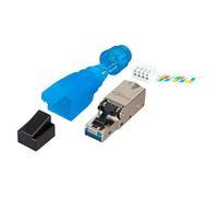 Plug RJ45 Cat6A Tool-less Schermato A AWG22-27 6-9mm - OEM IWP-8P8C-TL6AS
