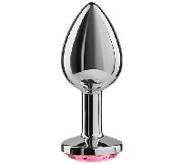Plug secretplay anal alluminio fucsia 7cm