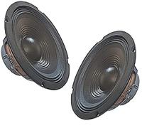 PLUG & SOUND Coppia woofer 20 cm 8 Ohm 8" pollici ** 200w x 2 ** altoparlanti 200mm 21 cm 210mm ricambi casse acustiche attive o passive
