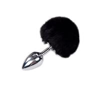 Plug tappo anale indossabile piccolo butt con coda mini dilatatore in metallo