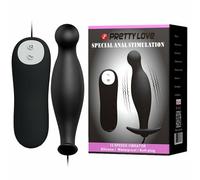 PRETTY LOVE - PLUG ANALE IN SILICONE 12 MODALIT DI VIBRAZIONE NERO