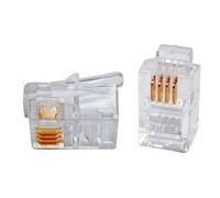 Plug Telefonico RJ14/RJ11 6 Poli 4 Contatti Maschio - Intellinet IWP-6P4C-1
