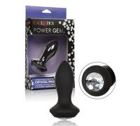 plug vibrante dildo small nero anale in silicone con gioiello sexy anal black