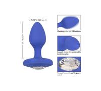 Plug vibrante in silicone maxi dilatatore butt con pietra vibratore indossabile