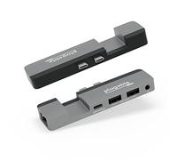 Plugable Adattatore multiporta USB C 5 in 1 per MacBook Pro 14/16 pollici e Macbook Air M2, porta USB-C 40Gbps compatibile con Thunderbolt/USB4 e 100W PD, supporta MagSafe (Gigabit Ethernet, 2x USB)