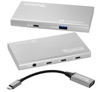 Plugable Hub Thunderbolt 4 5 in 1, singolo display 8K o doppio 4K; adattatore HDMI 4K incluso, offre espansione Thunderbolt 4/3, USB4 e USB-C per moderni sistemi Mac e Windows, senza driver