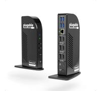 Plugable Technologies UD-ULTC4K Cablato USB 3.2 Gen 2 [3.1 2] Type-C Nero (Plugable USB-C TRIPLE 4K DISPLAY DOCK PD) [UD-ULTC4K-EU]