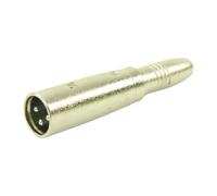 Plugger Adaptateur Jack femelle mono/XLR mâle 3b Noir