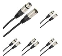 Plugger Câble XLR femelle 3b/mâle 3b 10 m Noir (Confezione da 5)