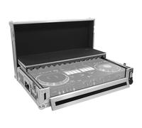 Plugger Case, Flight Case Professional per controller Pioneer DJ DDJ-REV7. Flight-Case in multistrato nero 9 mm, angoli in alluminio, rotelle, per controller DJ USB, con tablet per PC portatile., Nero