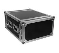 Plugger Case Flight case Rack 6U Universale 19 pollici Nero Slide preforati per dado-gabbia. Valigetta 6U 19". Angoli in alluminio Rinforzi angolari Qualità professionale per musicista, DJ.