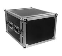 Plugger Case Flight case Rack 8U Universale 19" Nero Slide preforati per dado-gabbia. Valigia 8U 19" Angoli in alluminio Rinforzi angolari Qualità professionale per musicista, DJ.