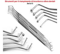 Plugger per strumenti riempimento brunitore a sfera composito amalgama dentale