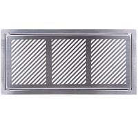 Pluggit Griglia di copertura a barre in acciaio inox, incluso telaio di montaggio - PL127