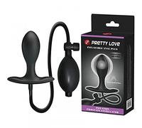 Pretty Love - dilatatore anale gonfiabile con sfera interna (nero)