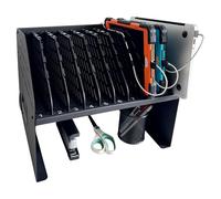 Plugsharge Stazione di ricarica per computer portatile per aula, ufficio o casa, 10 organizer per dispositivi con 6 prese AC e 4 porte USB, adatto per laptop, tablet ed e-reader