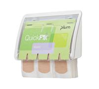 PLUM 5531 QuickFix Dispenser cerotti (L x A) 130 mm x 85 mm con suppporto a pa