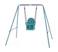 Plum: Altalena metallica per bambini, 2-in-1 - viola-blu-verde