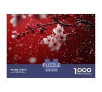 Plum Blossom Tree-white Petals Blooming Puzzle in Legno Impermeabile Puzzle Da 1000 Pezzi Per Adulti Divertenti Puzzle Per Adulti Giochi Di Puzzle Impegnativi